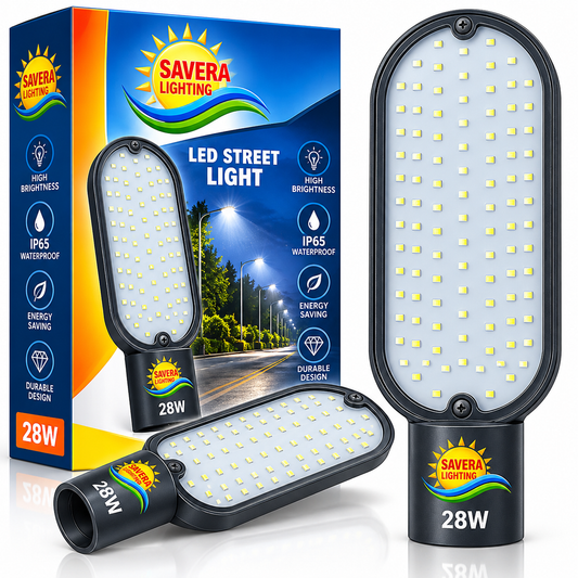SAVERA LIGHTING 50W LED Street Light, High Brightness Outdoor Road Light